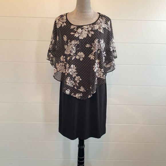 Alyx Dresses & Skirts - ALYX black dress with Floral overlay